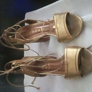 Vicenza Metallic Gold Sandals